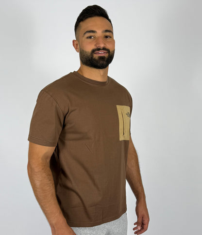 The North Face Brown Pocket Tee - Casual Comfort