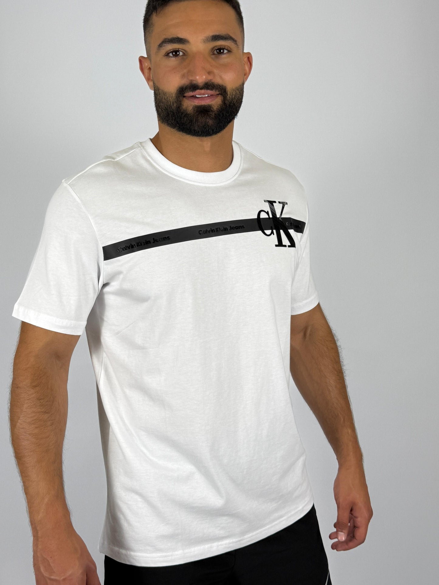 Men's Calvin Klein Monogram Stripe Tee