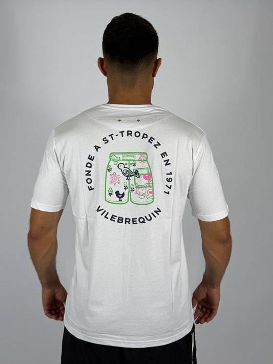 White Vilebrequin St-Tropez 1971 Graphic Tee