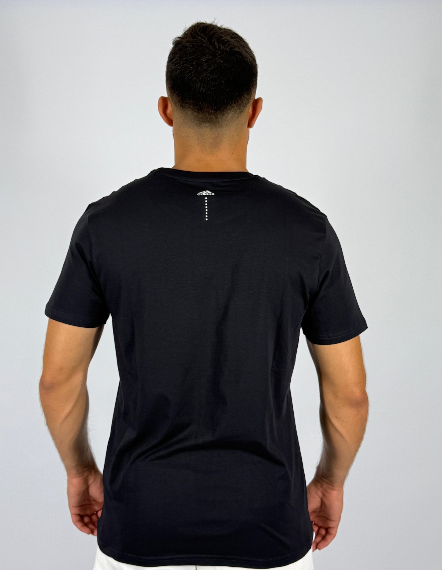 Men's Adidas Badge of Sport Logo T-Shirt - Classic Black Essential Tee