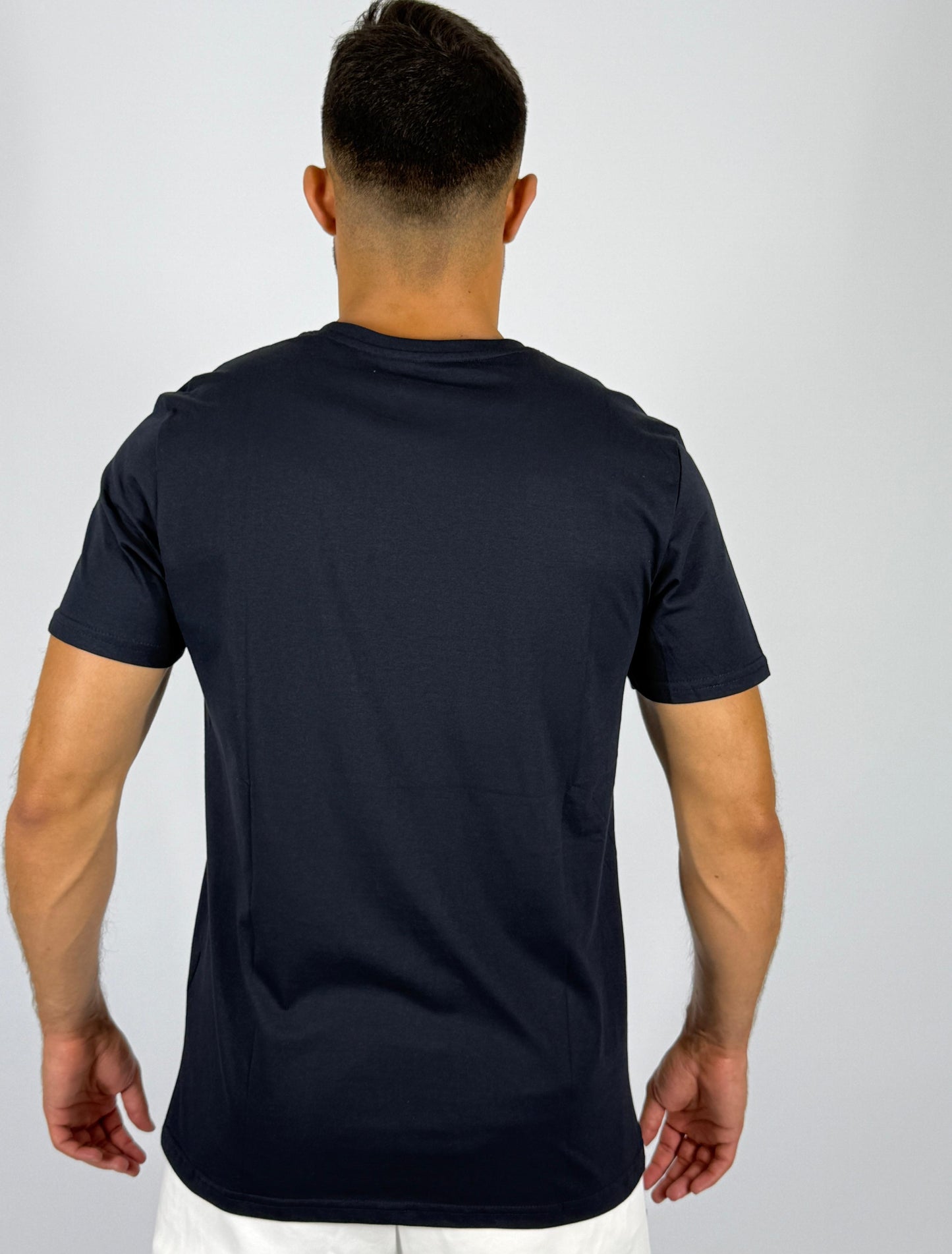 Men's Adidas Outline Badge of Sport Logo T-Shirt - Black Subtle Graphic Tee