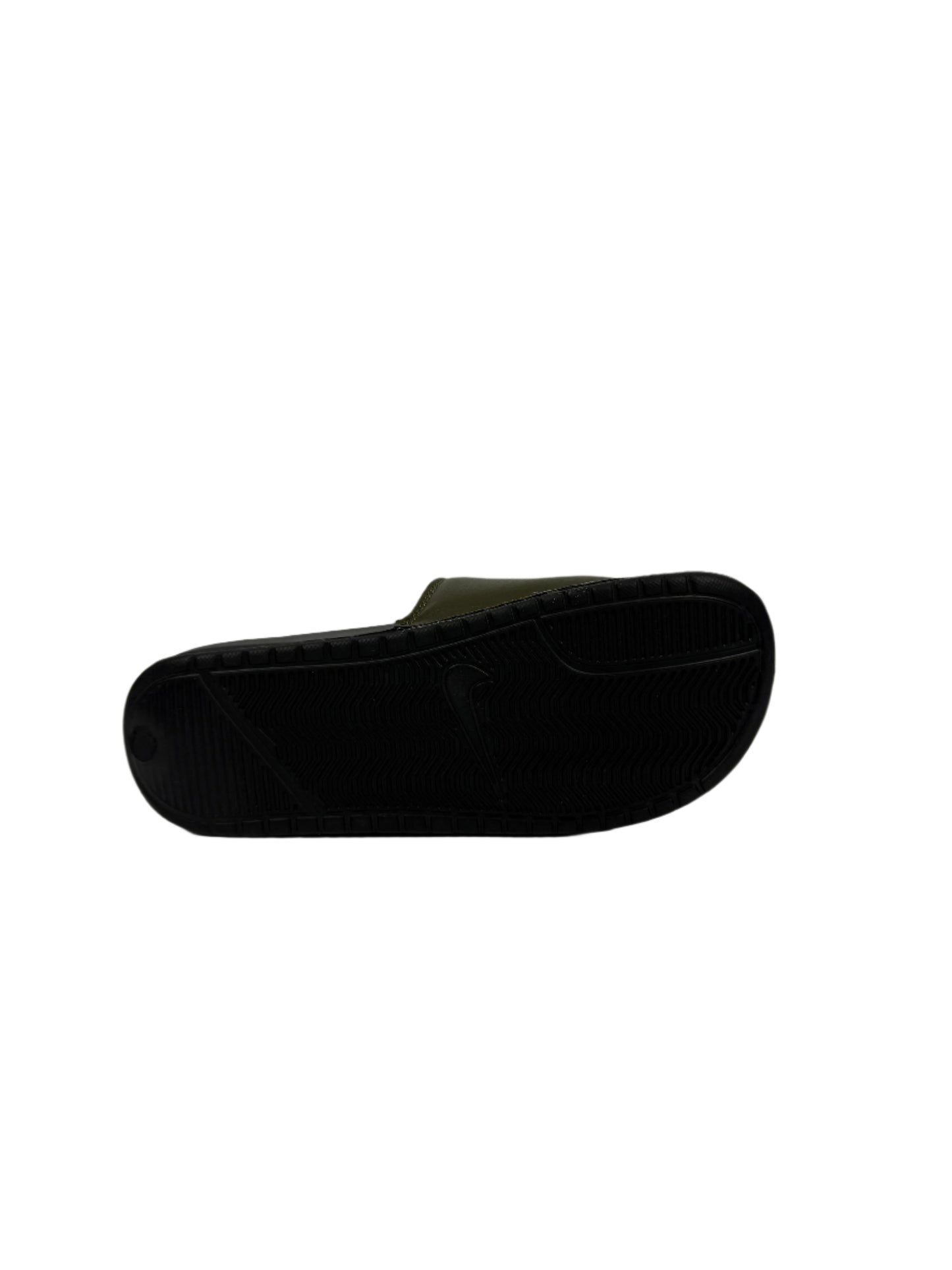 Nike Benassi JDI Slides - Olive Green with Black Logo