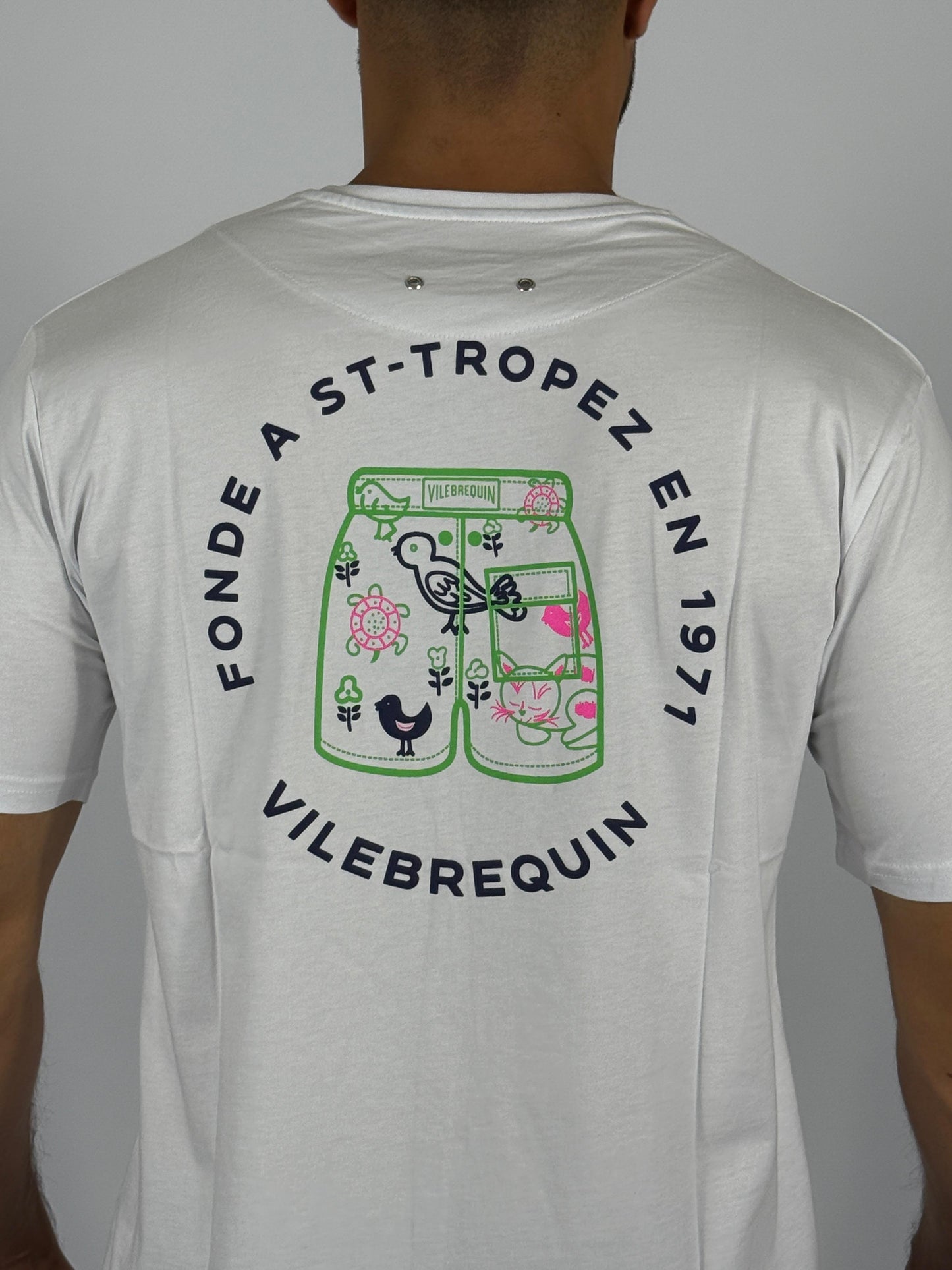 White Vilebrequin St-Tropez 1971 Graphic Tee