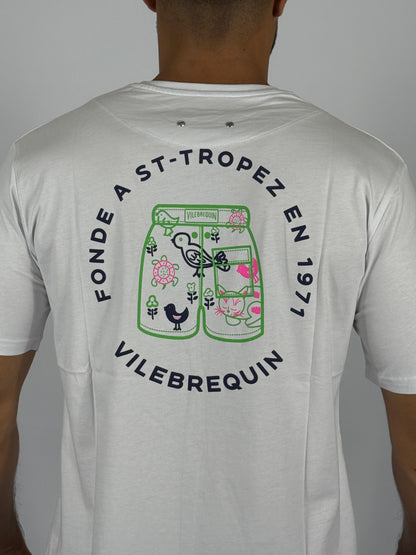 White Vilebrequin St-Tropez 1971 Graphic Tee